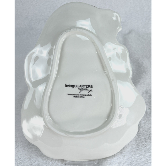 Living Quarters Santa Clause Head Cookie Plate Serving Tray Your Home Your Style - Picture 6 of 7